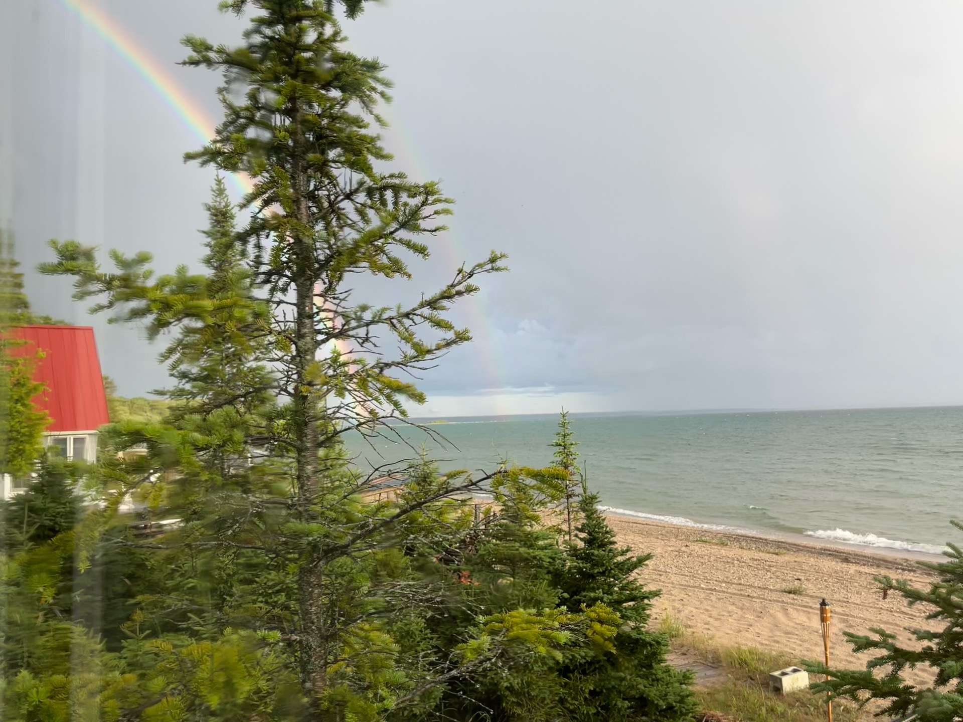 Rainbow Over the Lake